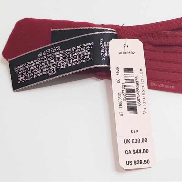 VICTORIA'S SECRET Very Sexy Floral Lace Halter Bralette -Red, Small,New with Tag - Picture 8 of 8